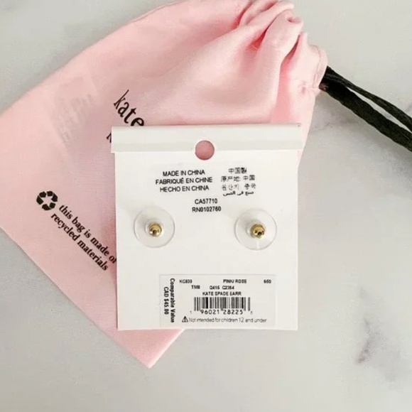 kate spade small star studs. - Picture 4 of 4